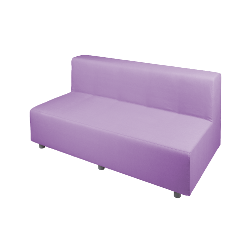 Relax! - Dreiersitzbank mit Lehne B/H/T: 138x70x72 cm, Sitzhöhe: 39 cm, wahlweise in schwer entflammbar lieferbar