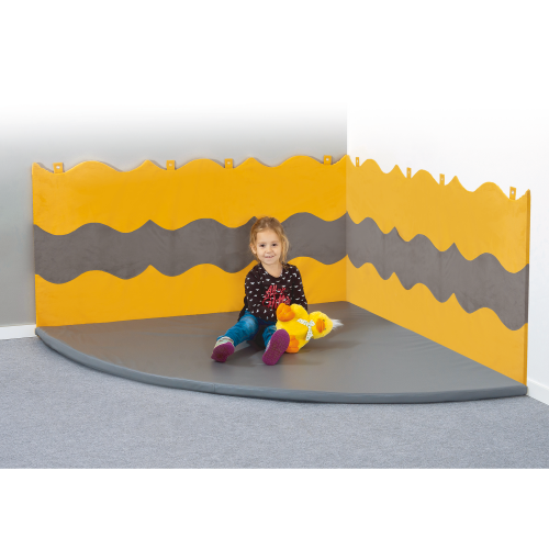 Wandmatte B/H: 160 x 80 cm, Wandverkleidung in Wellenoptik