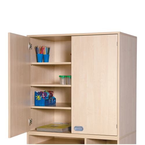 Aufsatzschrank, 2 Türen, 3 Böden Aufsatzschrank H/T: 100x60 cm, 2 Türen, 3 Böden