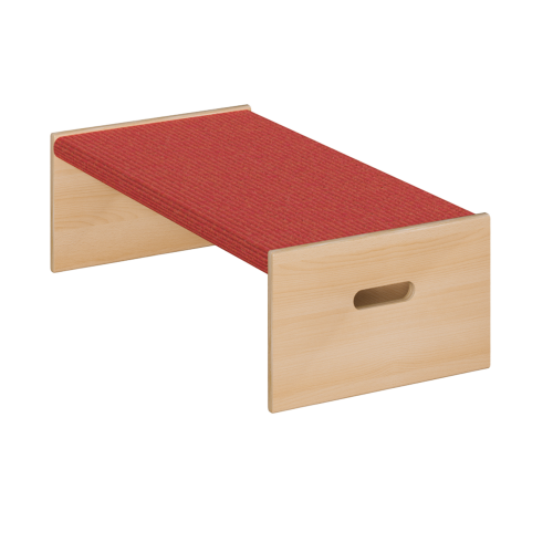 Spielpodest "offenes Rechteck", mit Teppichbelag B/H/T: 78x24x39 cm, Podest als stabile Multiplexkonstruktion, "offenes Rechteck" Spielpodest "offenes Rechteck", mit Teppichbelag B/H/T: 78x24x39 cm, Podest als stabile Multiplexkonstruktion, "offenes Rechteck"