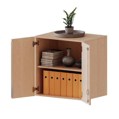Aufsatzschrank für ErgoTray Serie, 2 Ordnerhöhen - Serie evo180 Gesamthöhe 72 cm, Breite 70,3 cm, zwei Türen Aufsatzschrank für ErgoTray Serie, 2 Ordnerhöhen - Serie evo180 Gesamthöhe 72 cm, Breite 70,3 cm, zwei Türen