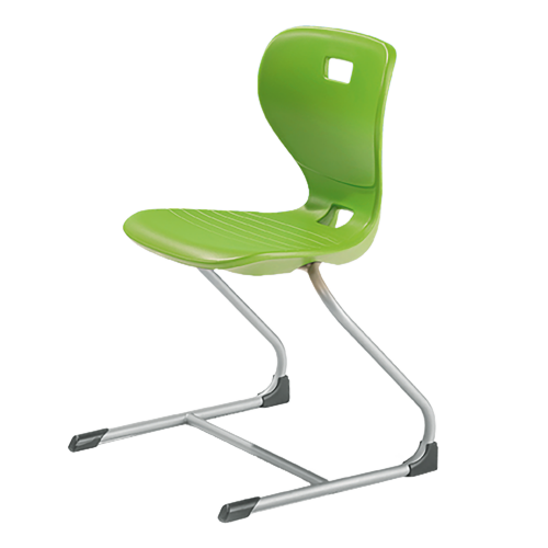 Ergostar Freischwinger Schulstuhl Sitzschalenfarbe wählbar, Sitzhöhe wählbar
