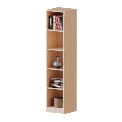 Schließfachschrank, 5 Ordnerhöhen - Serie evo180 B/H/T: 40,5x190x50 cm, 5 Schließfächer, Türen öffnen nach rechts, mit Sockel (81 mm)
