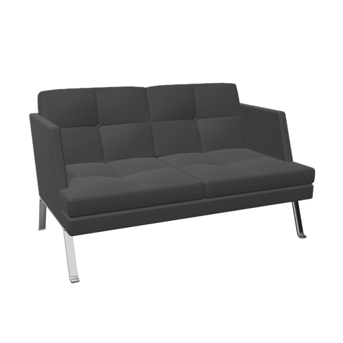 2er Sofa Ona mit Metallgestell & Seitenschale B/H/T: 141x84x85 cm 2er Sofa Ona mit Metallgestell & Seitenschale B/H/T: 141x84x85 cm