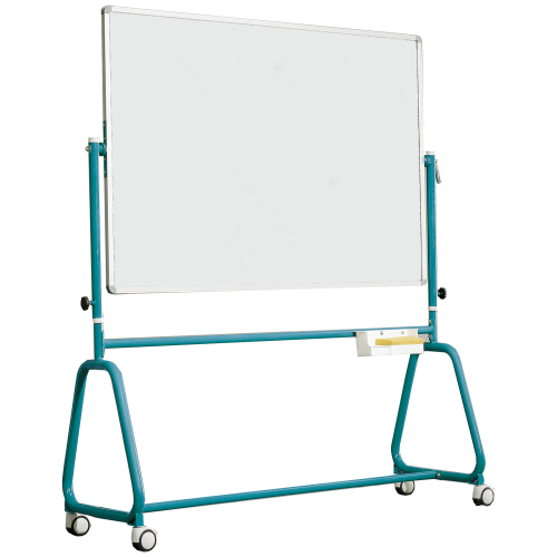 Fahrbares Whiteboard aus Stahl mit Rundrohrgestell, Serie 6 STW Fahrbares Whiteboard aus Stahl mit Rundrohrgestell, Serie 6 STW