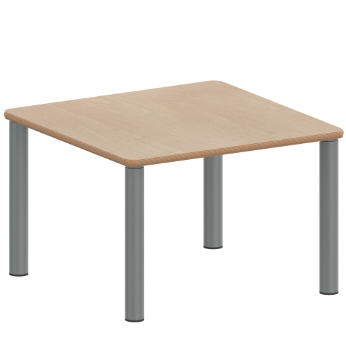 Tisch ZALOTTI mit Schichtstoff-Belag Quadrattische, Maße B/T: 80x80 bzw. 60x60 cm, Höhen 25…76 cm, Stahlrohrbeine Ø 60 mm, Fußvariante: Stellfuß Tisch ZALOTTI mit Schichtstoff-Belag Quadrattische, Maße B/T: 80x80 bzw. 60x60 cm, Höhen 25…76 cm, Stahlrohrbeine Ø 60 mm, Fußvariante: Stellfuß