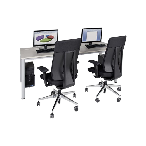 quadratischer EDV-Computertisch mit Holzkabelkanal B/H/T: 80/90x72x80/90 cm quadratischer EDV-Computertisch mit Holzkabelkanal B/H/T: 80/90x72x80/90 cm