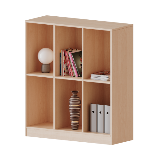 Taschenregal, 3 Ordnerhöhen - Serie evo180 Breite 104,5 cm, Gesamthöhe 118 cm, 6 hohe Fächer
