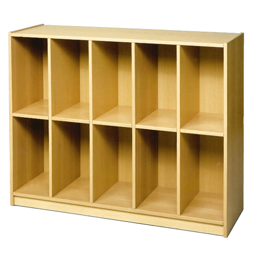 Offenes Regal mit 10 Fächern & Mittelwänden B/H/T: 150x110x45 cm