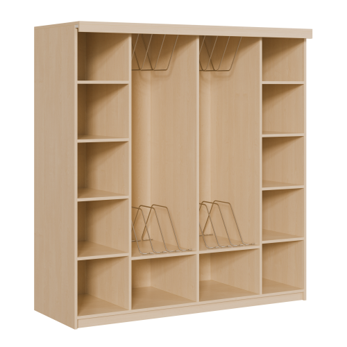 Liegepolsterregal für 130-150 cm lange Polster, mit Fächern H/T: 190x72 cm, wählbare Anzahl von Matratzen, Bettwäschefächer, Korpusbauweise Liegepolsterregal für 130-150 cm lange Polster, mit Fächern H/T: 190x72 cm, wählbare Anzahl von Matratzen, Bettwäschefächer, Korpusbauweise