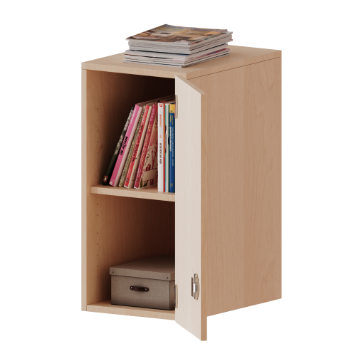Aufsatzschrank für ErgoTray Serie, 2 Ordnerhöhen - Serie evo180 Gesamthöhe 72 cm, Breite 36,1 cm, 1 Tür Aufsatzschrank für ErgoTray Serie, 2 Ordnerhöhen - Serie evo180 Gesamthöhe 72 cm, Breite 36,1 cm, 1 Tür