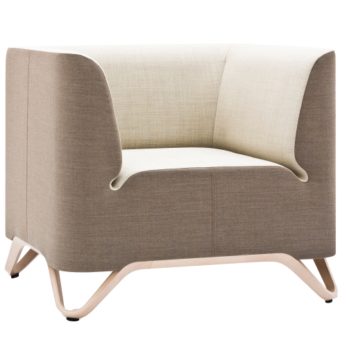BOXIT Sessel, mit Armlehne B/H/T: 88x74x75 cm,  Sitzhöhe 43 cm, Gestell und Stofffarbe wählbar