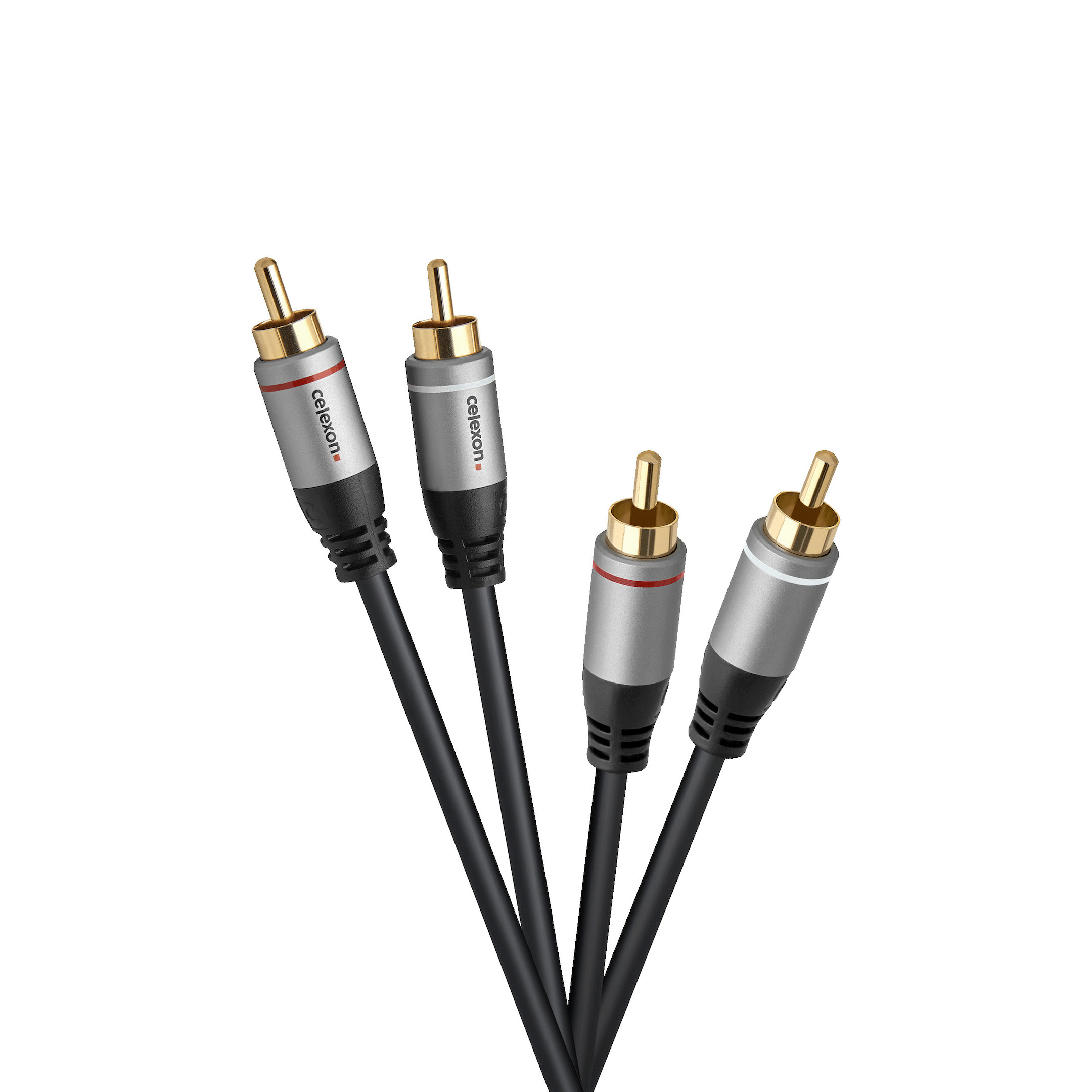 celexon 2x Cinch Stereo Audiokabel 3,0m - Professional Line celexon 2x Cinch Stereo Audiokabel 3,0m - Professional Line