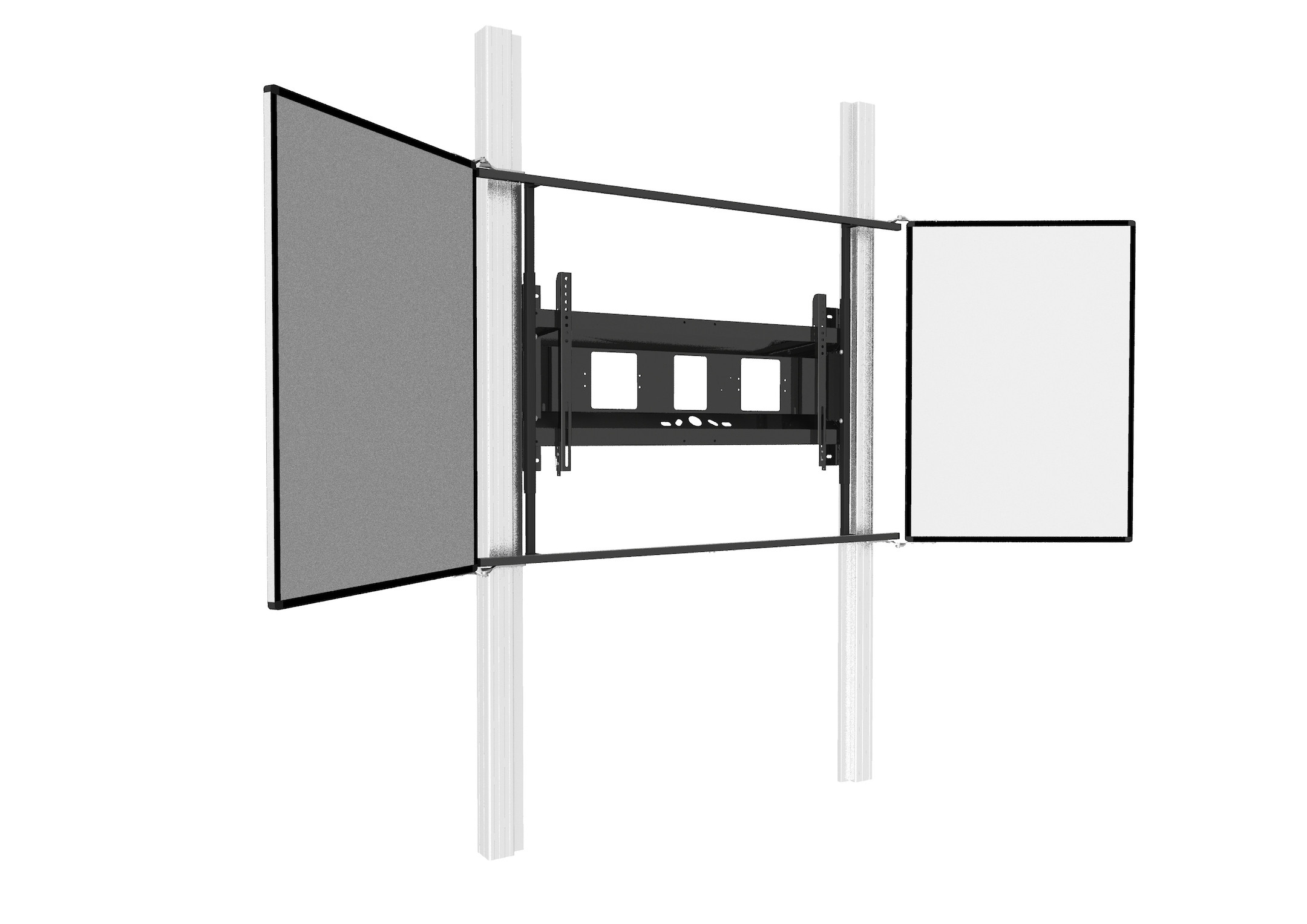 celexon Expert elektrisches 2-Säulen-Pylonensystem Adjust-6586W für Displays mit Flügeln