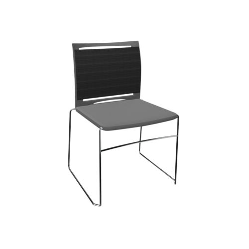 Stuhl Diane mit Netzrücken und Sitzpolsterung B/H/T: 58x85x53 cm, mit oder ohne Armlehne