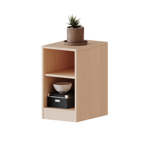 Regal, einreihig, 1 Ordnerhöhe - evo180 Serie Breite 36,1 cm, Gesamthöhe 64 cm, mit Sockel, ohne Boxen, 1 Einlegeboden Regal, einreihig, 1 Ordnerhöhe - evo180 Serie Breite 36,1 cm, Gesamthöhe 64 cm, mit Sockel, ohne Boxen, 1 Einlegeboden