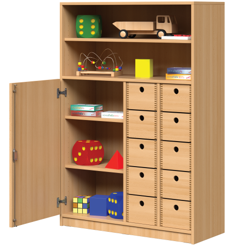 Werkraumschrank WK 19A, 10 Holzkästen B/H/T: 100x144x40 cm Werkraumschrank WK 19A, 10 Holzkästen B/H/T: 100x144x40 cm