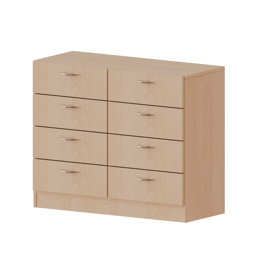 Schubladenschrank, 2 Ordnerhöhen - Serie evo180 Breite 80 cm, Gesamthöhe 82 cm, 8 Schubladen, mit Sockel (81 mm) Schubladenschrank, 2 Ordnerhöhen - Serie evo180 Breite 80 cm, Gesamthöhe 82 cm, 8 Schubladen, mit Sockel (81 mm)