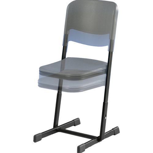 Schülerstuhl AirChair MSTH 30 KG Gestellfarbe wählbar, Sitzträger geschlossen, Höhenverstellbar