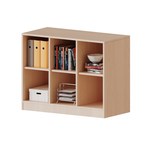 Regal, dreireihig, 2 Ordnerhöhen - evo180 Serie Breite 104,5 cm, Gesamthöhe 82 cm, mit Sockel und Mittelwand, ohne Boxen, 3 Einlegeböden Regal, dreireihig, 2 Ordnerhöhen - evo180 Serie Breite 104,5 cm, Gesamthöhe 82 cm, mit Sockel und Mittelwand, ohne Boxen, 3 Einlegeböden