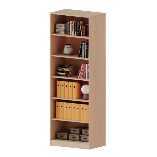 Regal, 6 Ordnerhöhen - Serie evo 180 Gesamthöhe 226 cm, mit Sockel