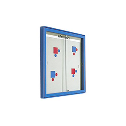 Informationsvitrine W1 mit Lederstruktur Maße wählbar Informationsvitrine W1 mit Lederstruktur Maße wählbar