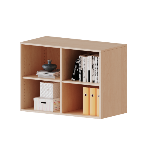 Aufsatzregal, 2 Ordnerhöhen - Serie evo180 Gesamthöhe 72 cm, mit Mittelwand Aufsatzregal, 2 Ordnerhöhen - Serie evo180 Gesamthöhe 72 cm, mit Mittelwand