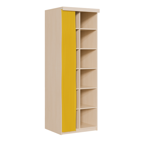 Bettzeugregal mit 12 Fächern und Vorhang B/H/T: 78x227x72 cm, komplett mit Vorhangeinrichtung und Vorhang