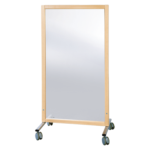 Trennwand fahrbar, mit Melamin-Fläche B/H/T: 74x137x50 cm Trennwand fahrbar, mit Melamin-Fläche B/H/T: 74x137x50 cm