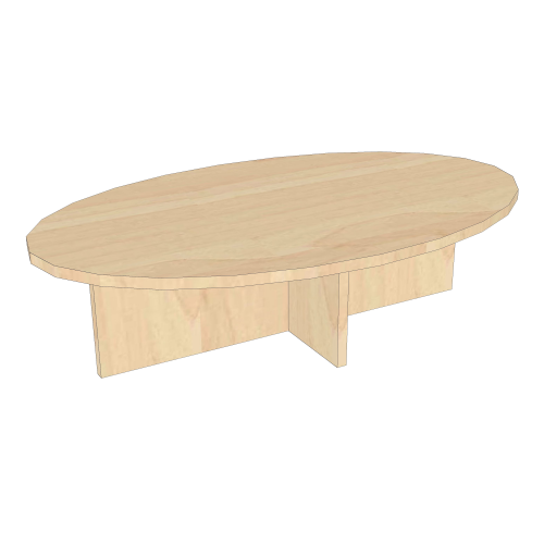 Knietisch oval mit Kreuzzarge B/H/T: ca.100x26x60 cm Knietisch oval mit Kreuzzarge B/H/T: ca.100x26x60 cm