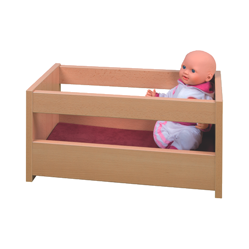 Puppenbett mit Matratze B/H/T: 55x28x28 cm