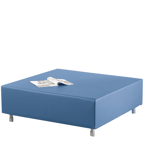 Sitzelement Quadrat groß aus der Sofaserie Wellness-Oase, Bezug Stoff oder Kunstleder B/H/T 112x40x112 cm, Bezug & Polster auf Wunsch in schwer entflammbar lieferbar