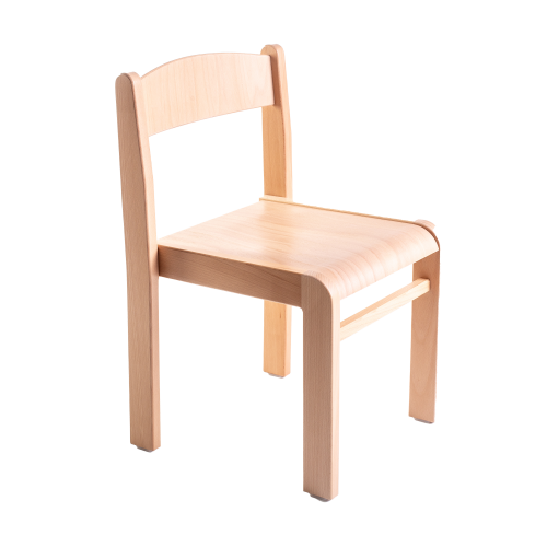 Stapelstuhl LIMBI Holzstuhl, Sitz natur lackiert Stapelstuhl LIMBI Holzstuhl, Sitz natur lackiert