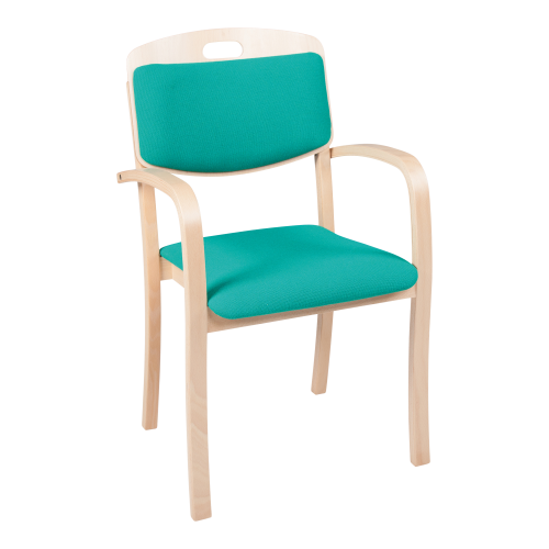Stuhl ULRIKE, mit Sitz-/Rückenpolster Sitzhöhe: 46 cm, B/H/T: 54x90x56 cm