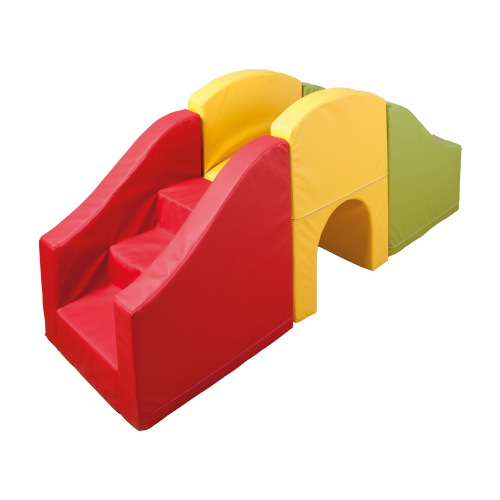 Baby Motorik-und Krabbelset 3- teilig, B/H/T: 210x72-87x60 cm, Kunstleder