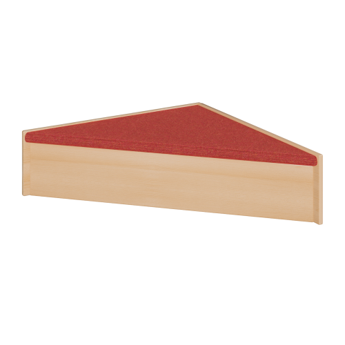 Spielpodest "Dreieck", mit Teppichbelag B/H/T: 78x24x78 cm, Podest als stabile Multiplexkonstruktion, Dreieckspodest Spielpodest "Dreieck", mit Teppichbelag B/H/T: 78x24x78 cm, Podest als stabile Multiplexkonstruktion, Dreieckspodest